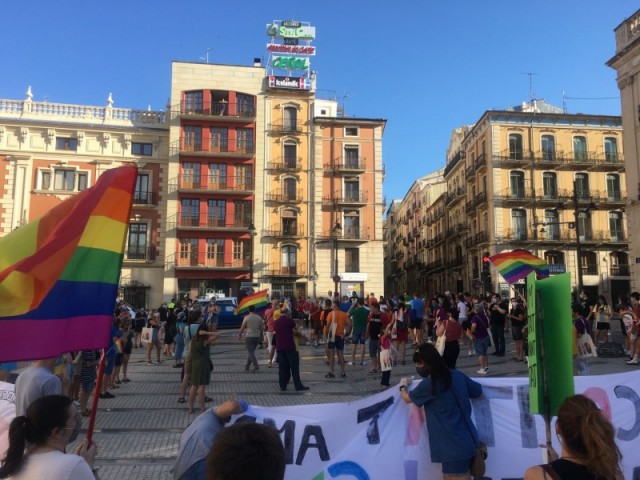 La plaça de l'Ajuntament d'Alcoi ha acollit per segon any consecutiu aquesta celebració reivindicativa./ LV