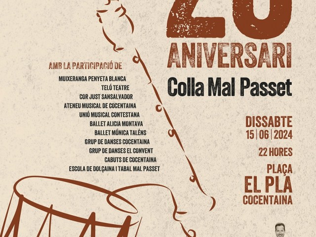 Mal Passet de Cocentaina prepara la celebraci&oacute; del seu 25&eacute; aniversari