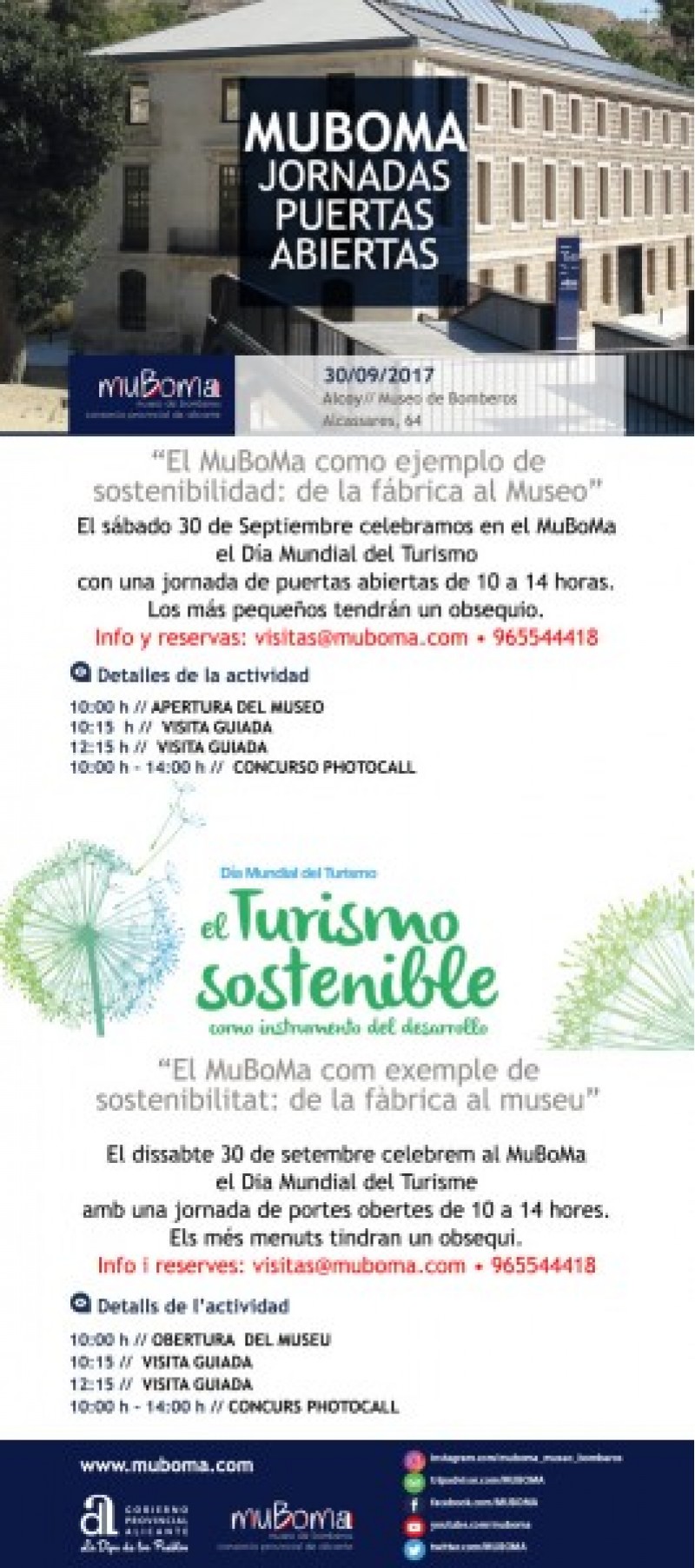 Activitats al MUBOMA pel Dia Mundial del Turisme