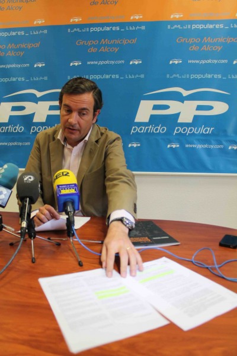 Fernando Pastor, Portaveu del PP a Alcoi./ AM