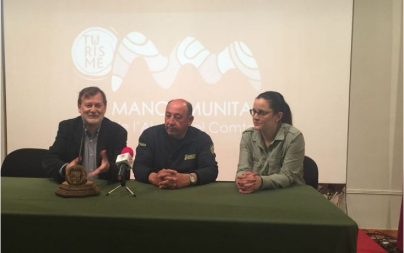 Manolo Gomicia, Jaume Pascual i Mariona Carbonell expliquen el turisme de 2018 / R. Lledó