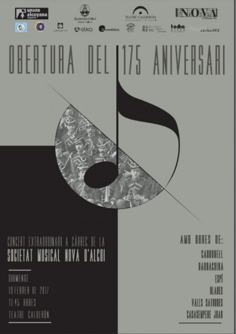 Cartell del concert d'obertura d'aquest diumenge 19 de febrer