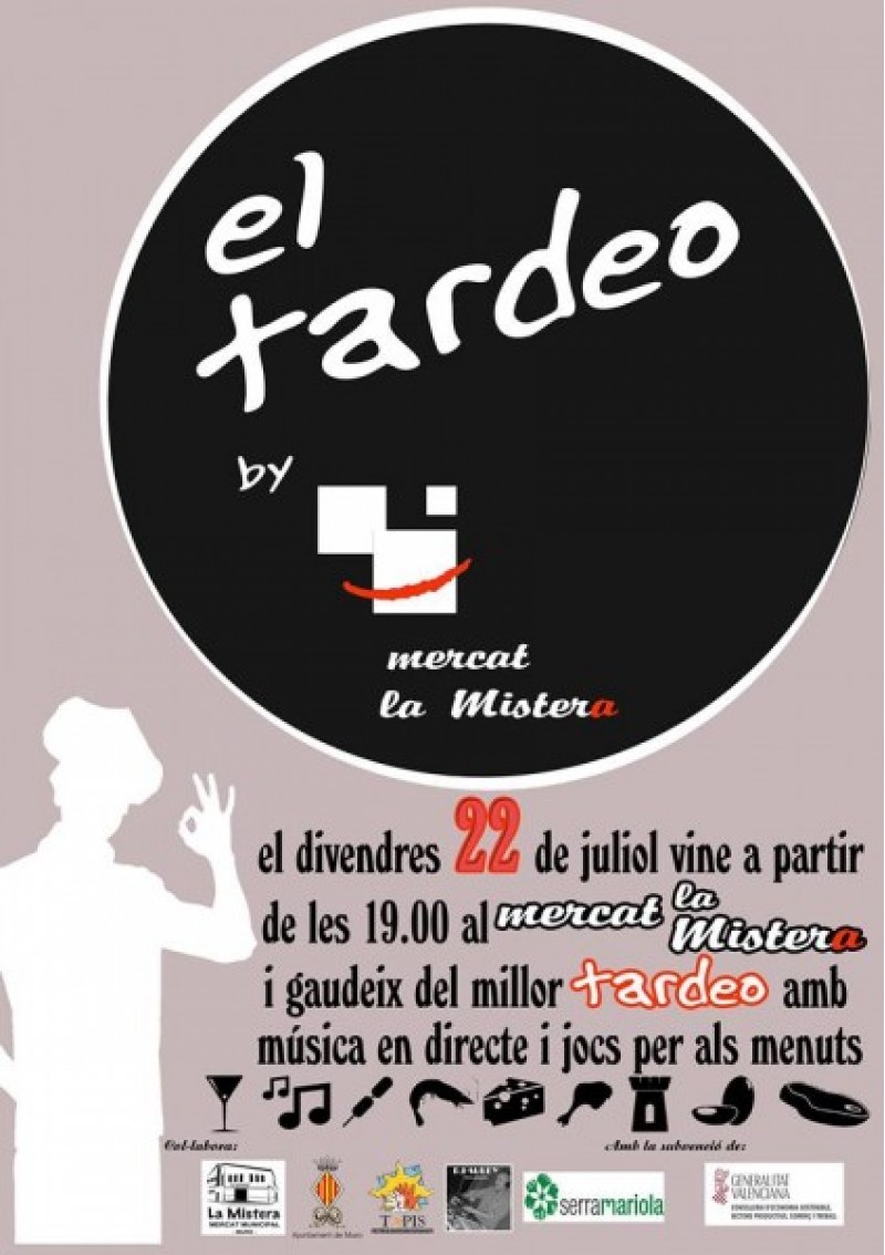 Cartell primera edició del ''Tardeo by Mercat la Mistera'' a Muro